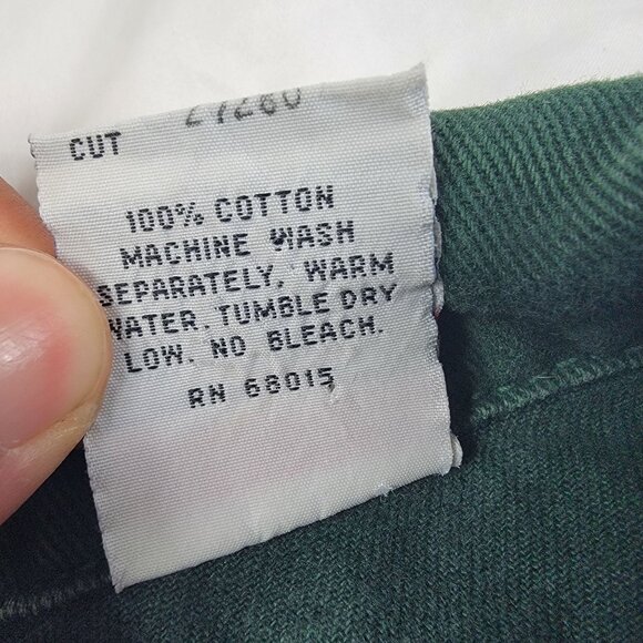 Vintage Bongo Womens Small Green Denim Vest By Gene Montesano Casual Outdoors - Picture 5 of 9